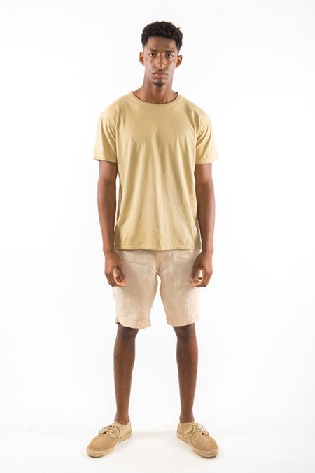 T-Shirt Basic Azur Camel Yellow
