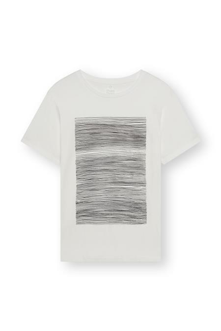 T-Shirt Strokes Blanc Cassé