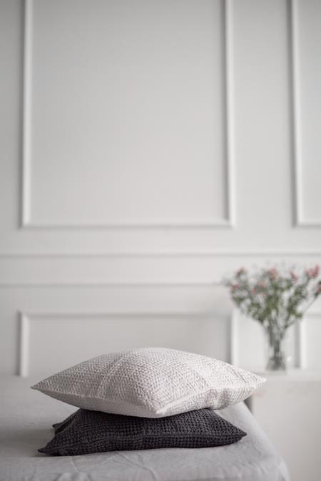 Linen Waffle Pillowcase Charcoal Grey