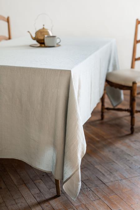 Linen Tablecloth Sage Green