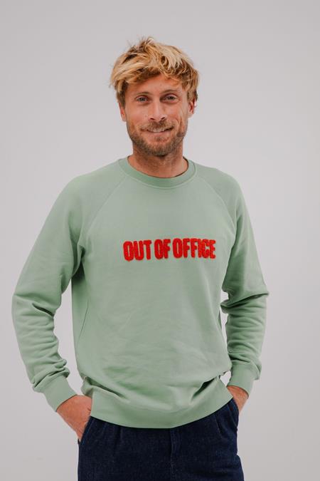 Sweatshirt Out Of Office Mintgroen