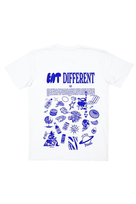 T-Shirt Eat Different Blanc