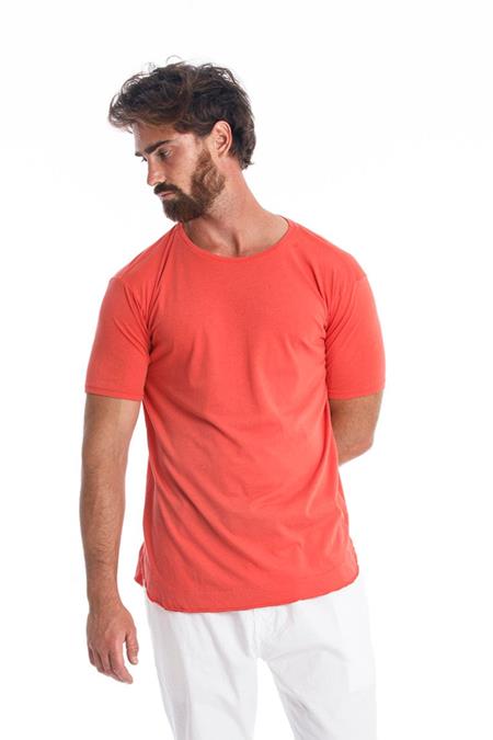 T-Shirt Rick Curved Stralend Rood