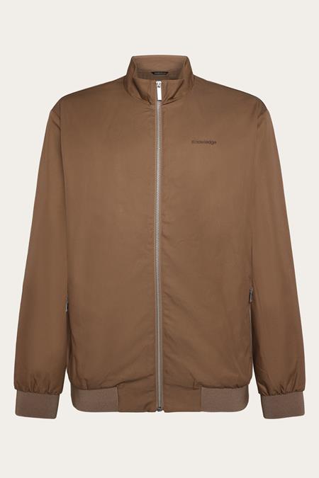 KnowledgeCotton Apparel Bomber Jacket Canvas Light Tuffet Brown