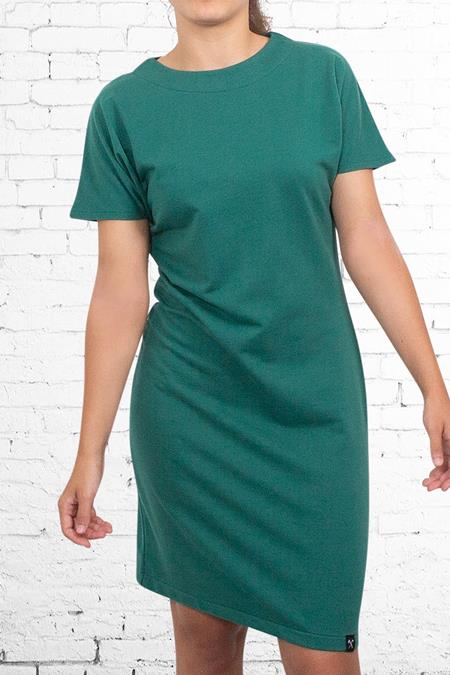 Dress - Recycled Sweat Fabric - Greenº