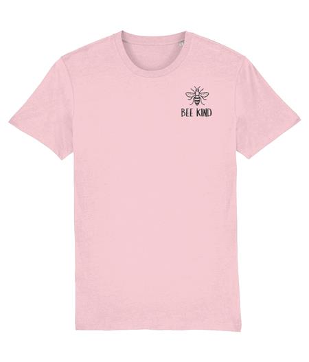 Bee Kind T-Shirt Unisex - Cotton Pink 1