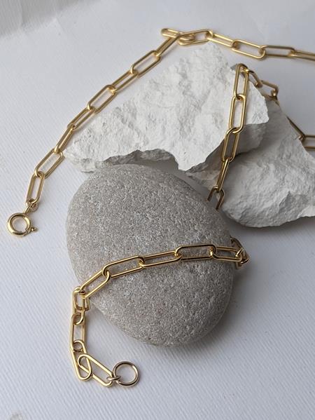 Ketting Connect Cable Goud Verguld
