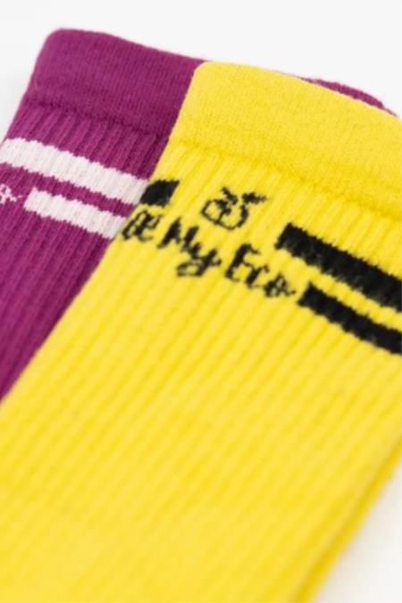Socks 2-Pack Yellow & Purple