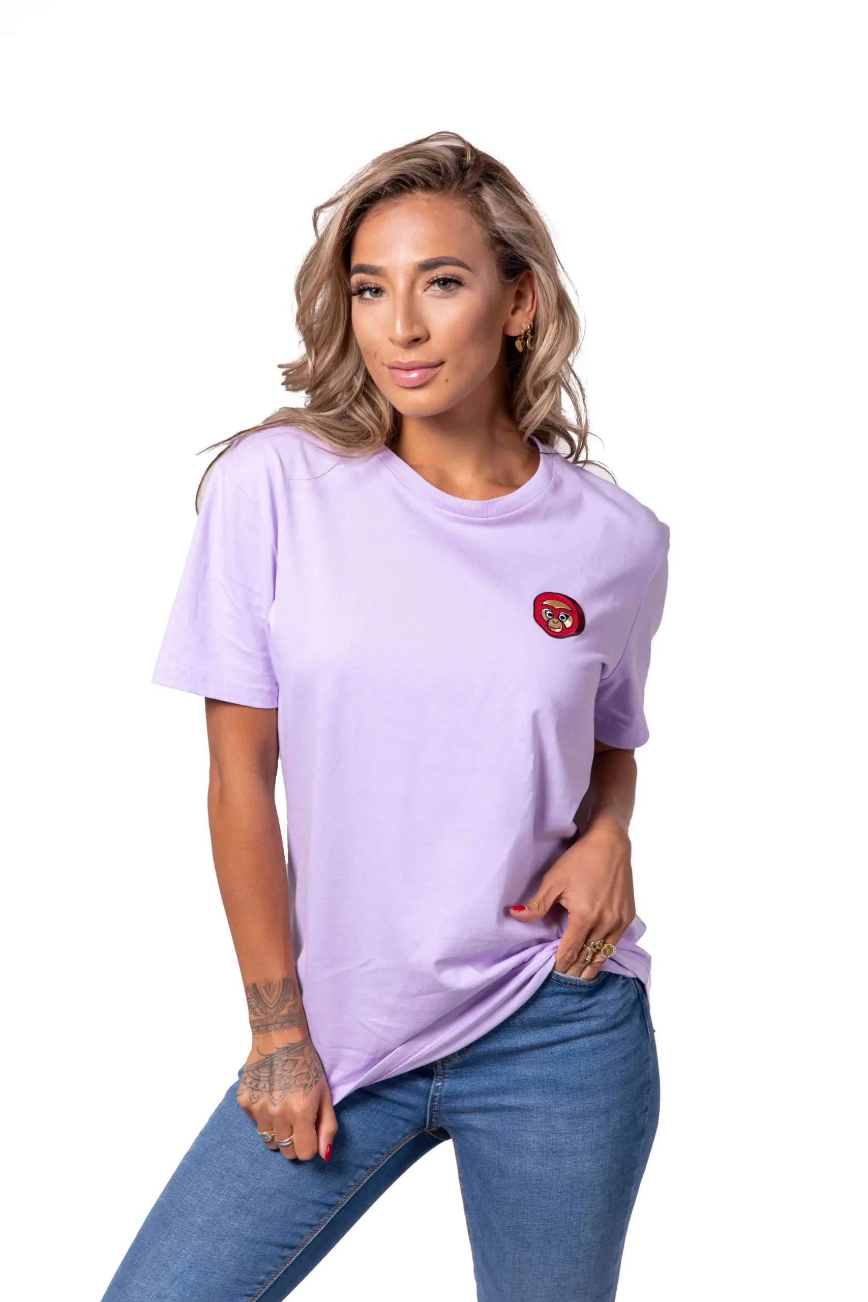 T-Shirt Bulan Kepala Lavender