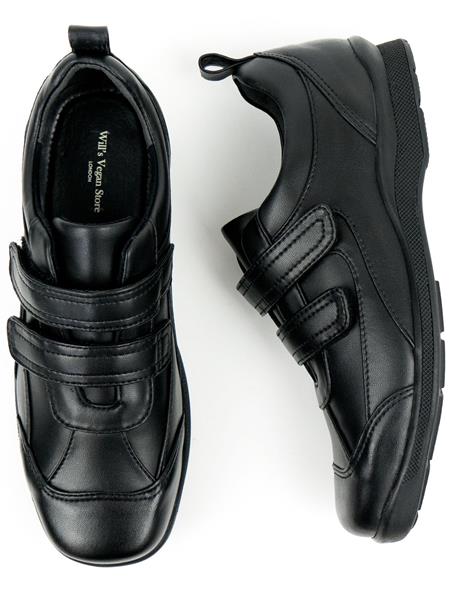 Shoes Velcro Strap Black 1