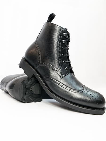 Brogue Boots Goodyear Welt Black 2