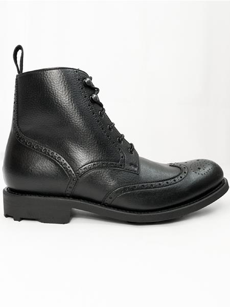 Brogue Boots Goodyear Welt Black 3