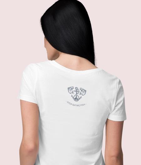 LoveSoul T-shirt Stop Eating Fish White