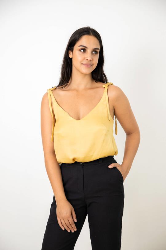 Yellow Top made from Modal