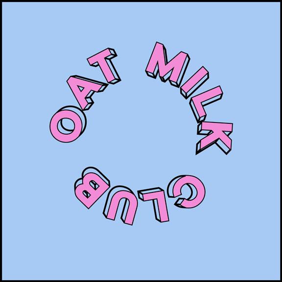 Oat Milk Club - Rug Print - T-Shirt Grijs 1