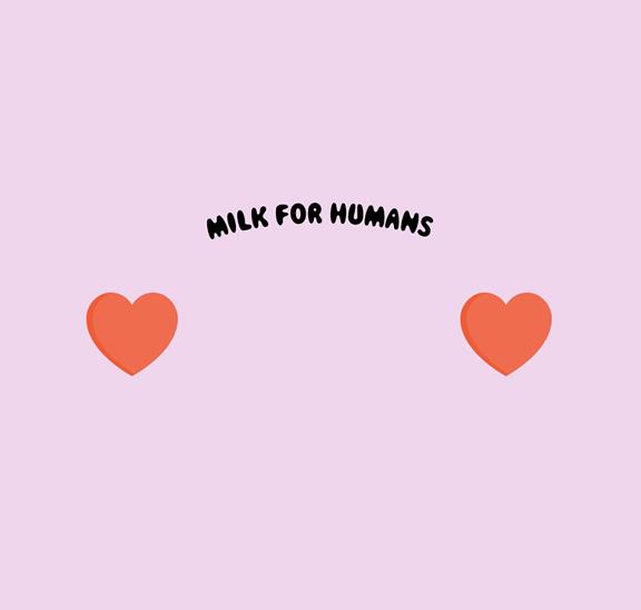 Milk For Humans - Biologisch Katoen T-Shirt Grijs 1