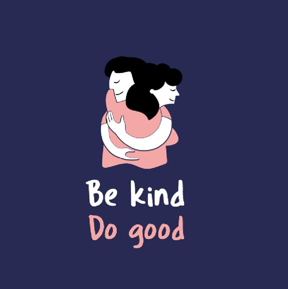 Be Kind Do Good - Biologisch Katoen T-Shirt Grijs 1