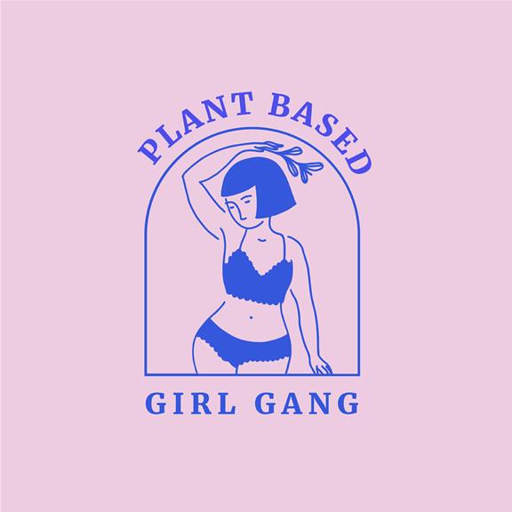 Plant-Based Girl Gang - Hoodie Navy 1