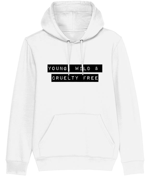 Hoodie Young, Wild & Cruelty-Free Wit 1