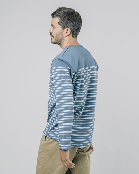 T-Shirt Long Sleeve Indigo Stripe 5
