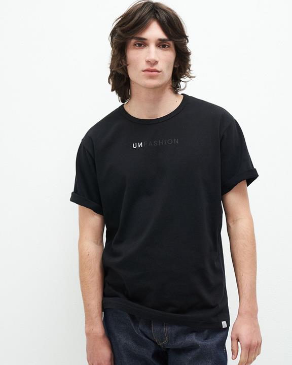 T-Shirt Bedrucktes Liam Schwarz 1