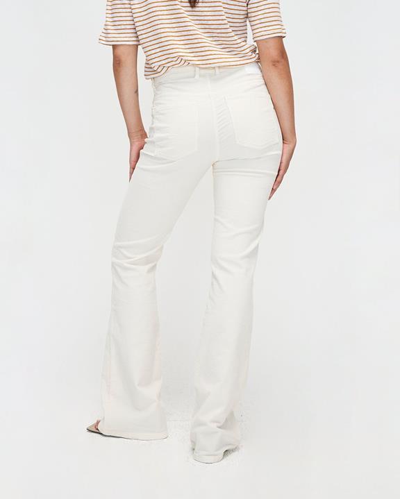 Jeans Flare Lisette Baby Cord Off White 5