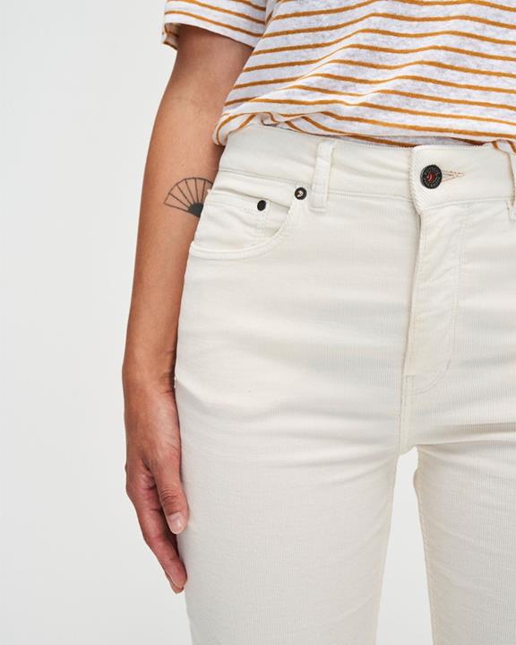 Jeans Flare Lisette Baby Cord Off White 6