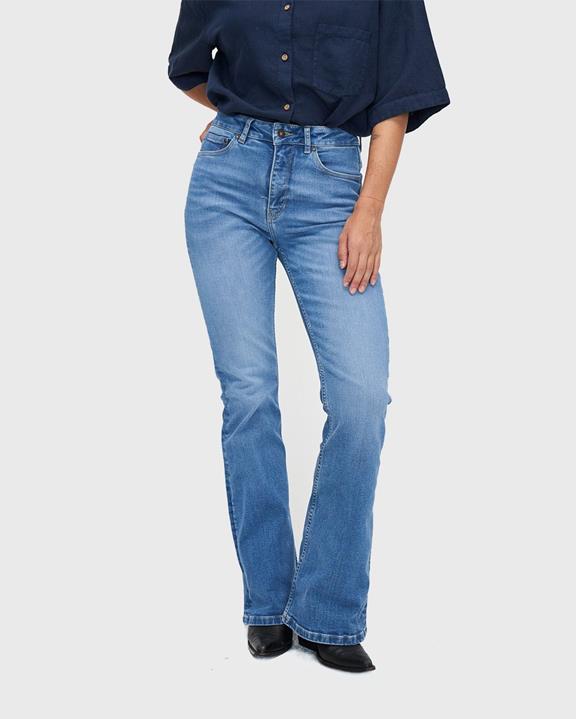 Jeans Flare Lisette Timed Out Blauw 4