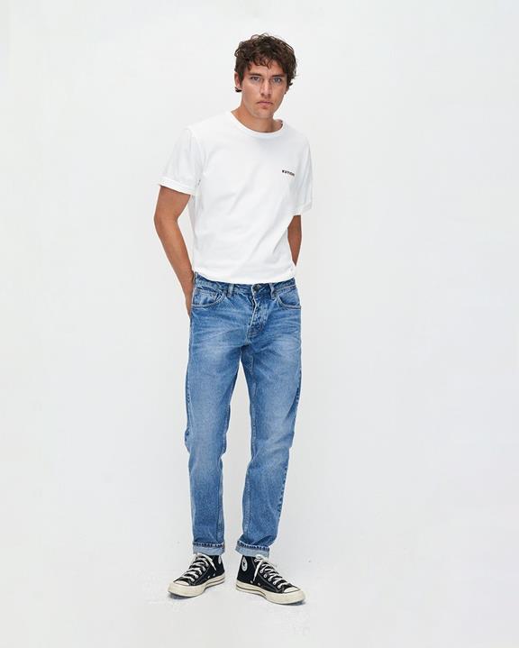 Jeans Regular Slim Jim Oranje Selvedge Antiek Blauw 1