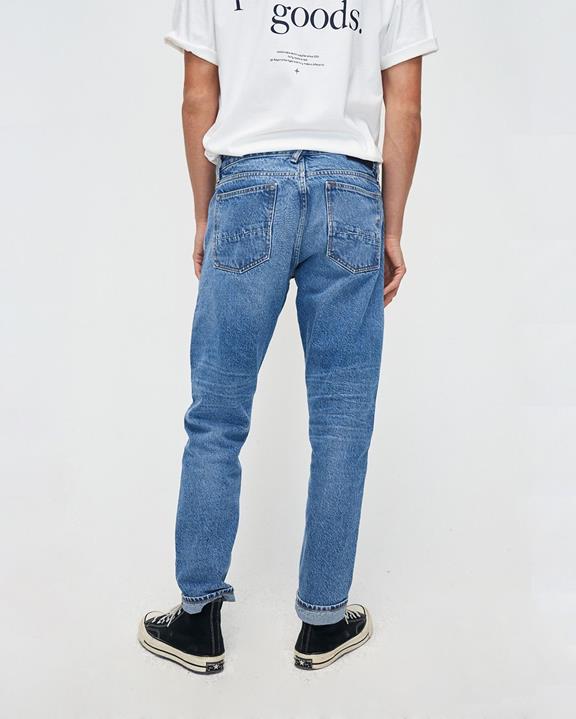 Jeans Regular Slim Jim Oranje Selvedge Antiek Blauw 4