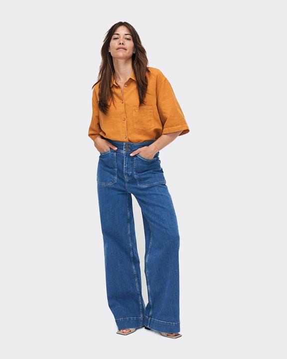 Jeans Worker Farrah Worker Blauw 1