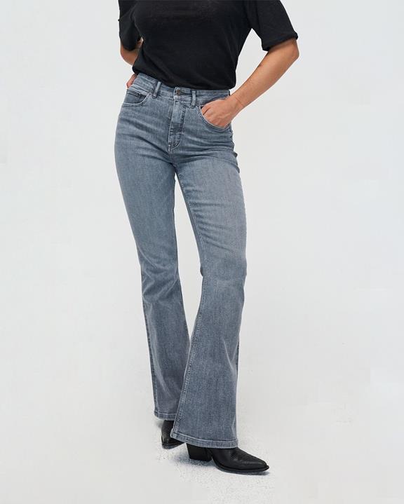 Jeans Flare Lisette Light Grey 4