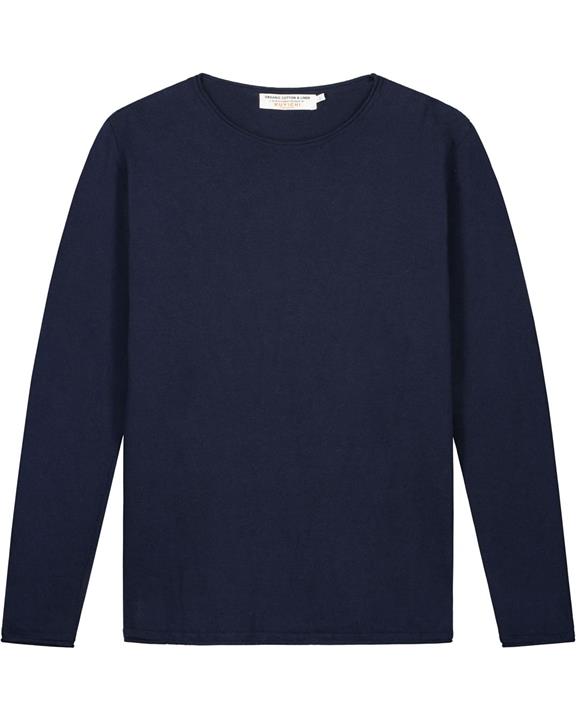Sweater Knit Nicos Donker Marineblauw 6