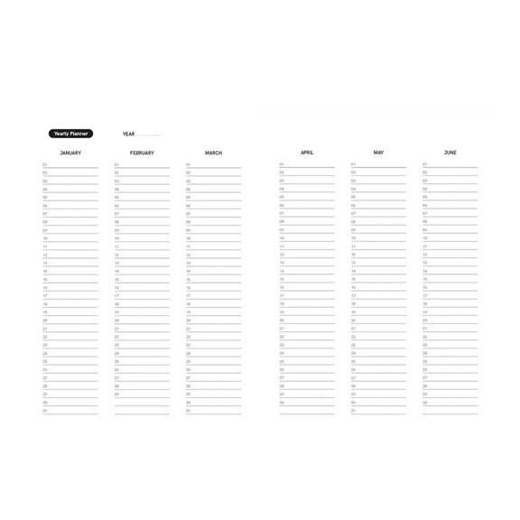 Uitwisbare Agenda A5 Business Black 1