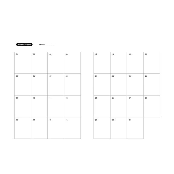 Uitwisbare Agenda A5 Business Black 2