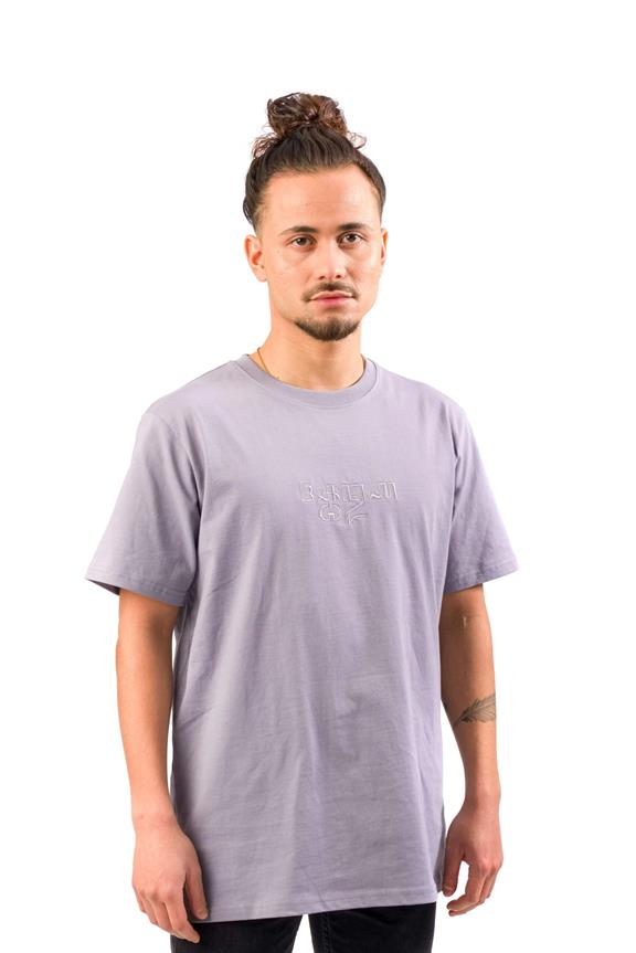 T-Shirt Aksara Jawa Gray Purple 1