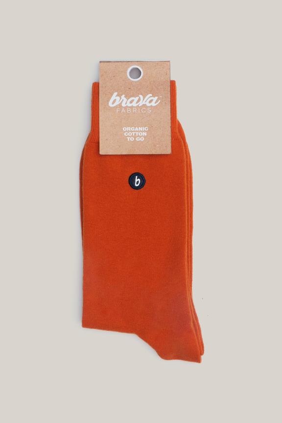 Organic Cotton Socks - Orange 1