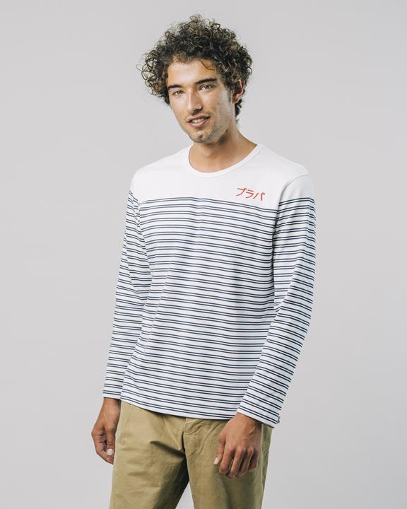  Long-Sleeved T-Shirt - Stripe White 1