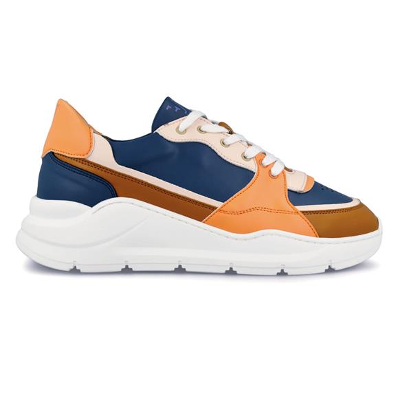 Sneaker Goodall Blauw, Oranje & Bruin 1