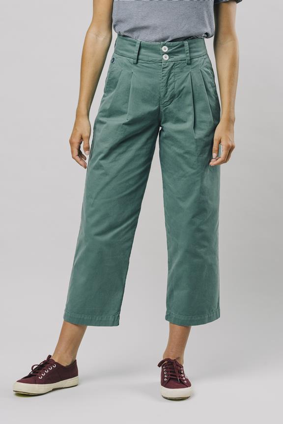 Pleated Pants Green 1