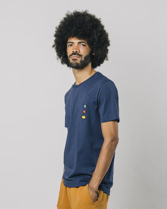 T-Shirt Icon Ndebele Dark Blue 1