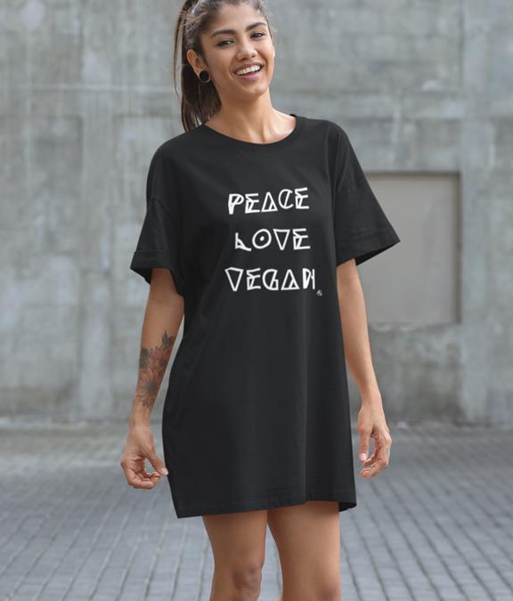 Dress Peace Love Vegan Black 1