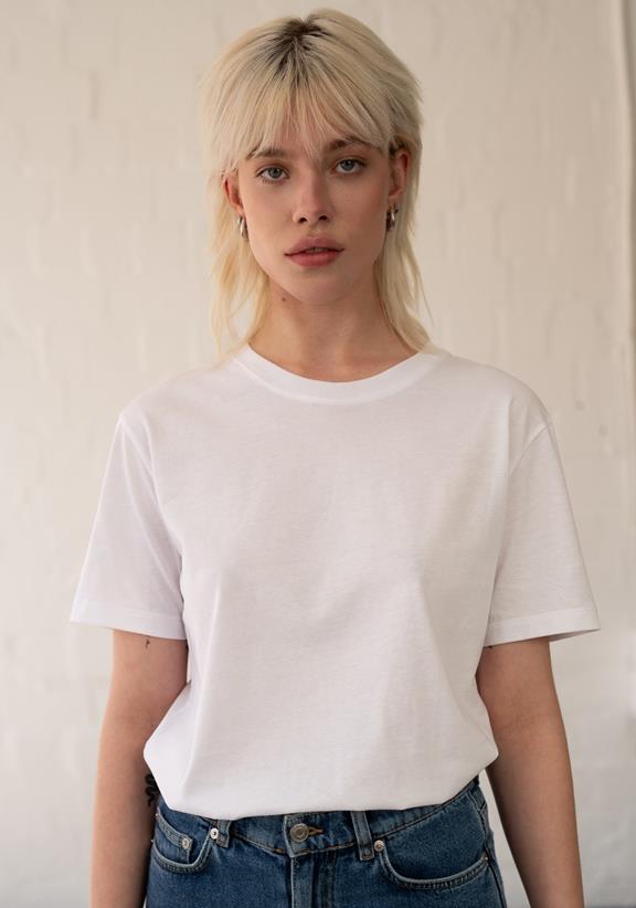 T-Shirt Blanko Weiß 1
