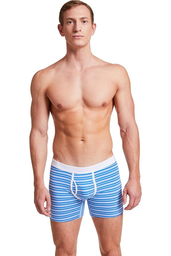 Boxer Shorts Claus Blue / Mint Stripes 2