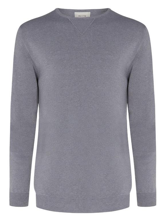 Recycled Knit Sweater Grey 1