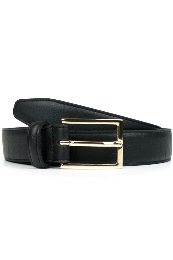 Belt Luxe 3cm Black via Shop Like You Give a Damn