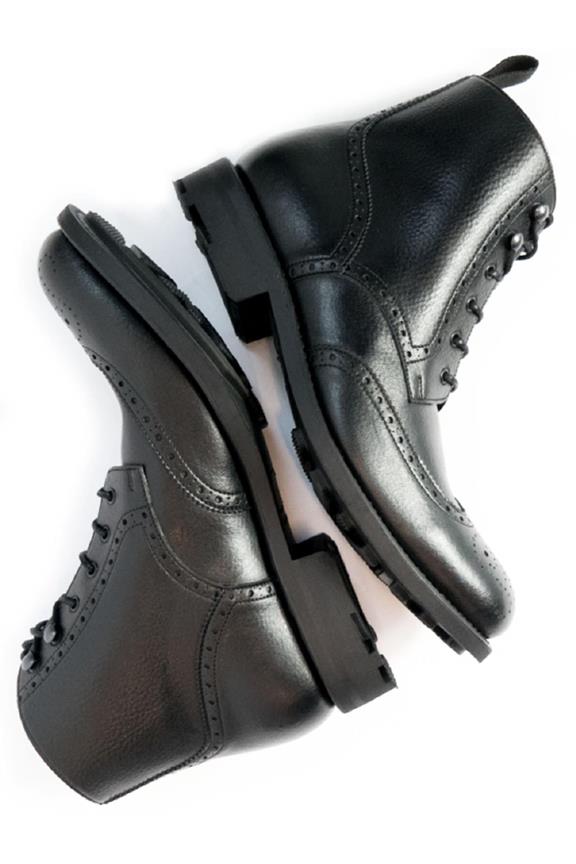 Brogue Boots Goodyear Welt Black from Shop Like You Give a Damn