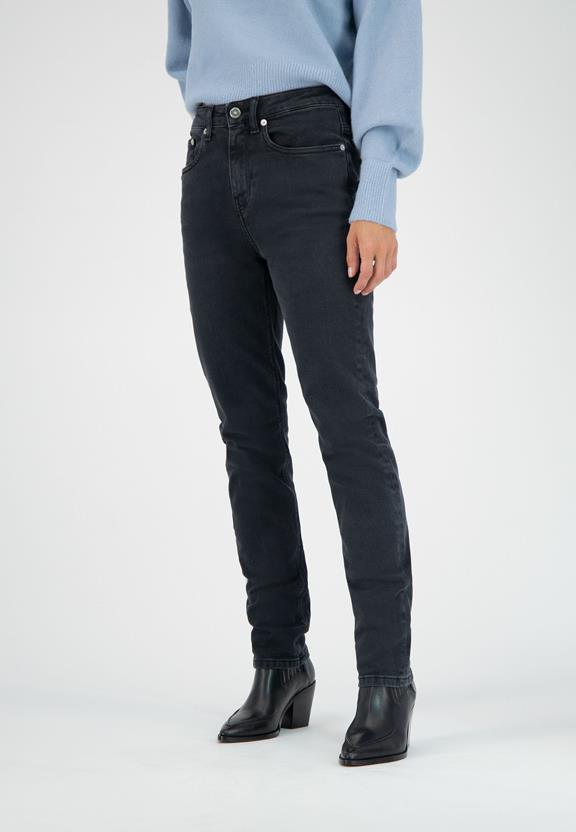 Jeans Straight Mimi Zwart 1