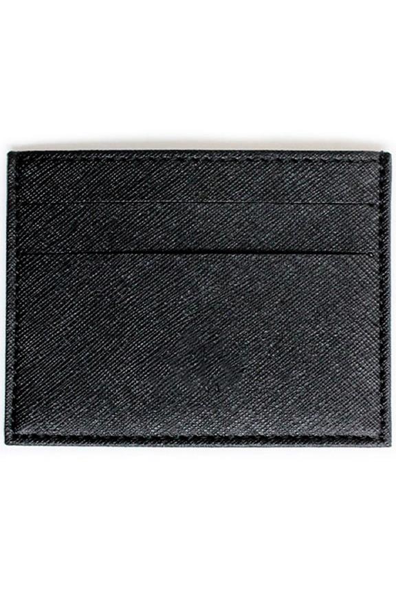 Cardholder Saffiano Black 1