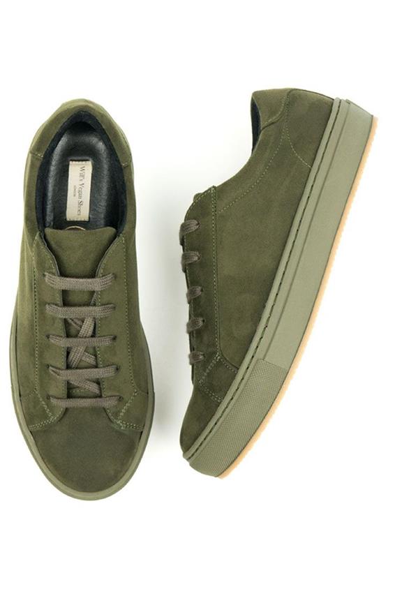 Sneakers Vegan Suede Dark Green from Shop Like You Give a Damn
